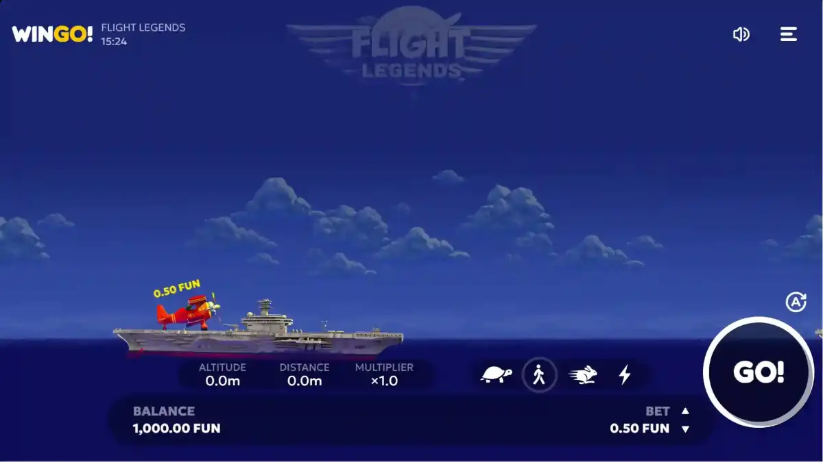 Flight Legends start page